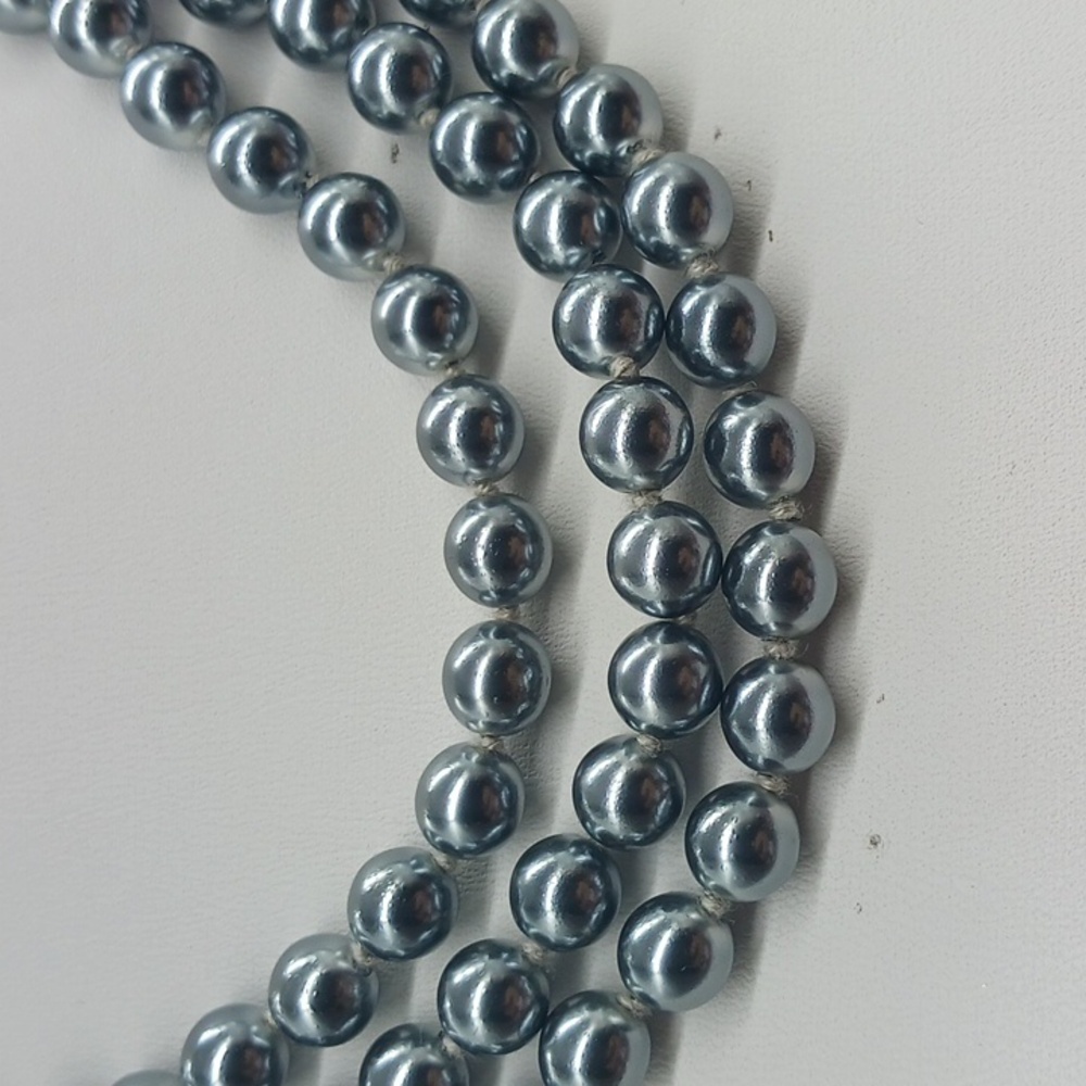 Kenneth Jay Lane KJL 1997 53rd Presidential Inaugural Gray Pearl Necklace - Picture 3 of 6
